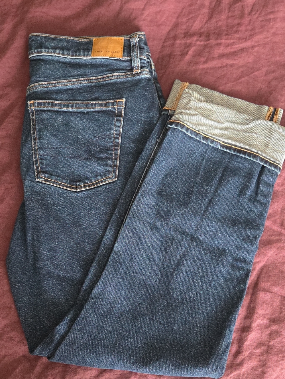 American Eagle Outfitters Dark Blue Denim Jeans